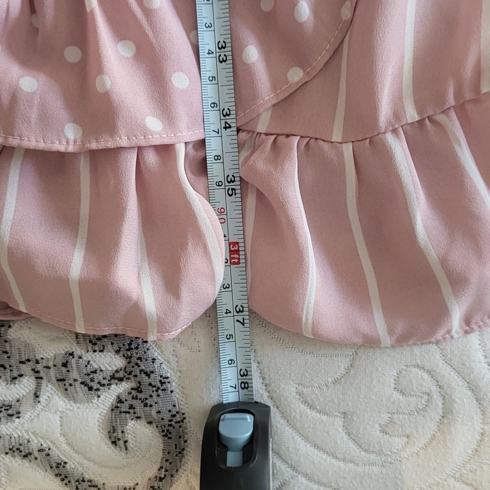 Mixed Pattern Ruffled Surplice Wrap Elastic Waist… - image 7